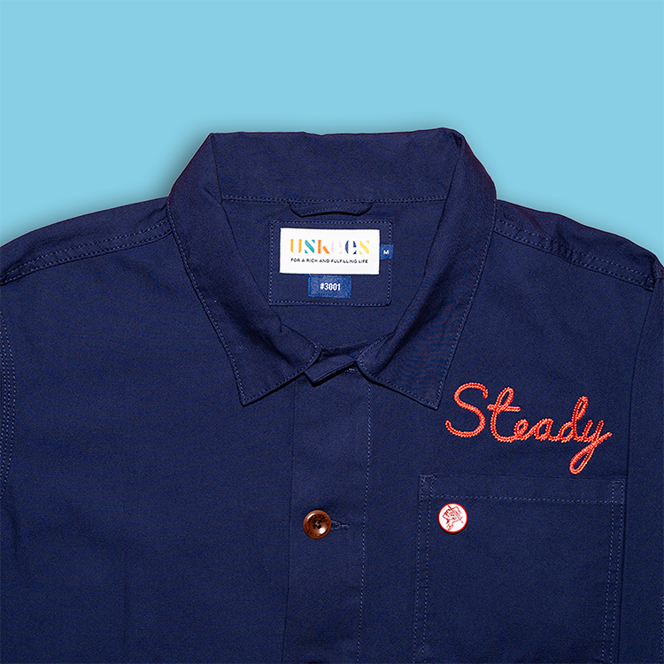 CHORE JACKET - STEADY ROLLING MAN - INDIGO