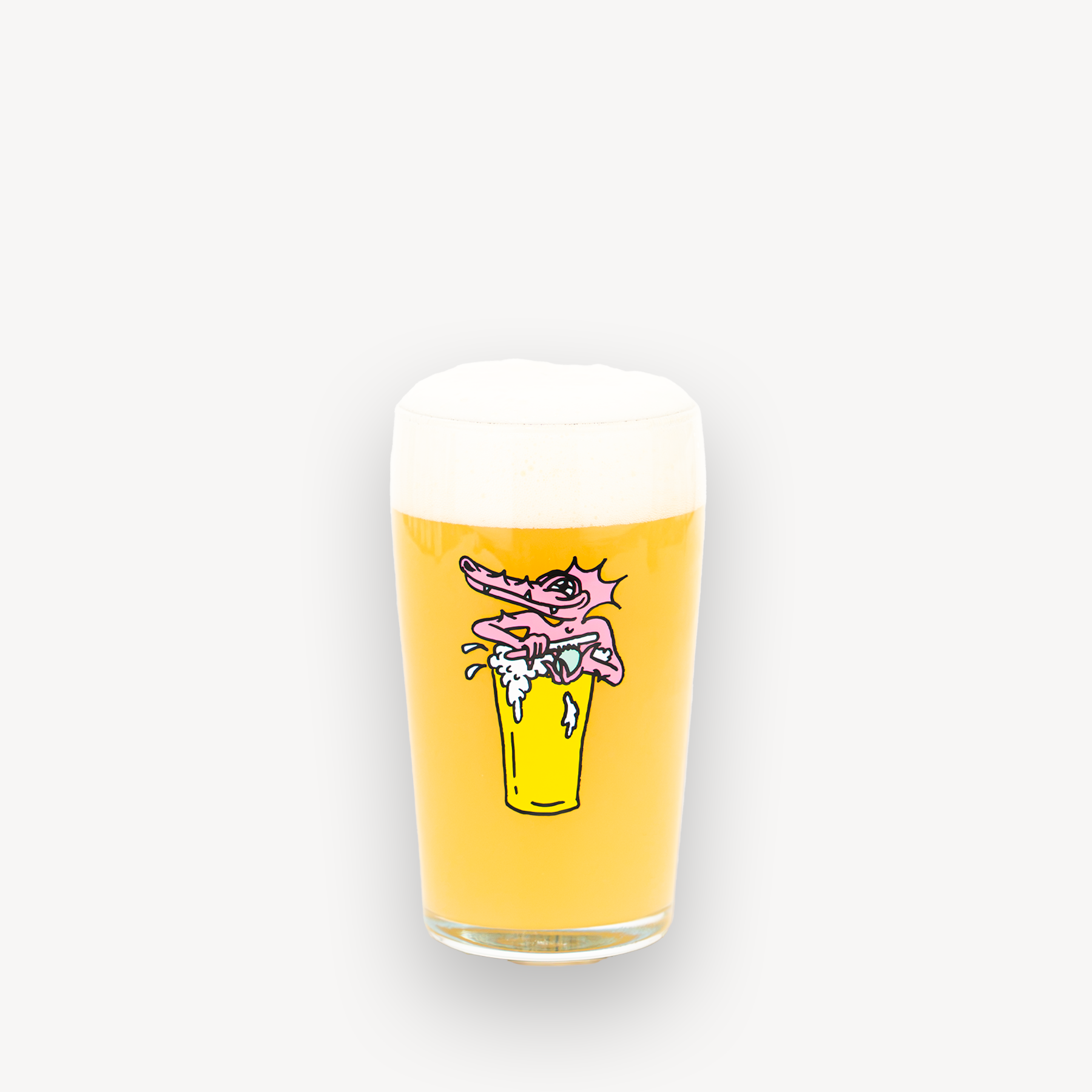 PINT GLASS - ALLDEYA GOODS - CROC