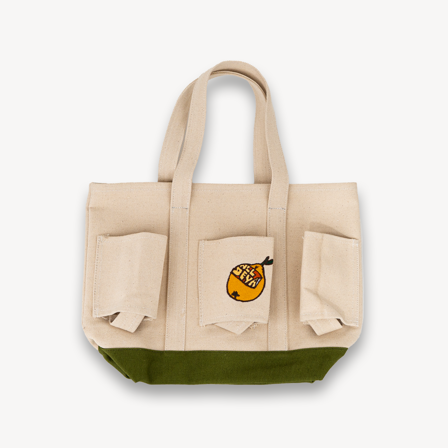 TOTE BAG - ALL DEYA GOODS BEER TOTE - CREAM / GREEN