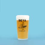 PINT GLASS - WAVING CROC