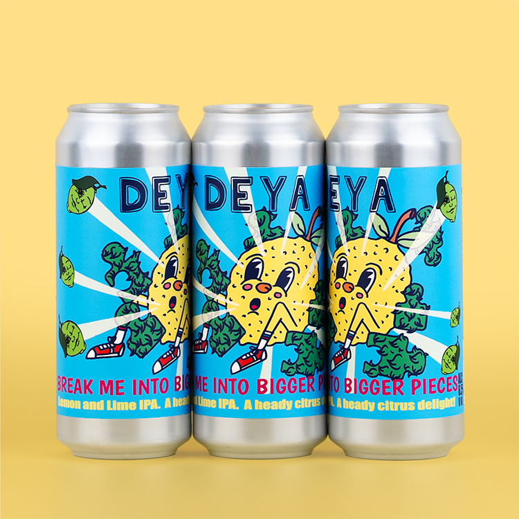 3 x 500ml Can of DEYA Break Me Into Bigger Pieces IPA