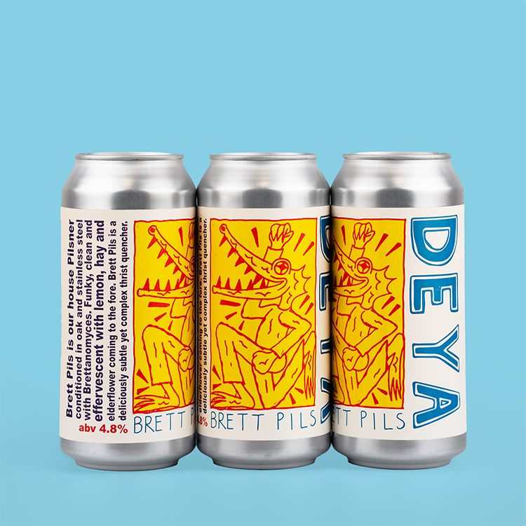 3 x 440ml can of DEYA Bret Pils Mixed Fermentation Pilsner