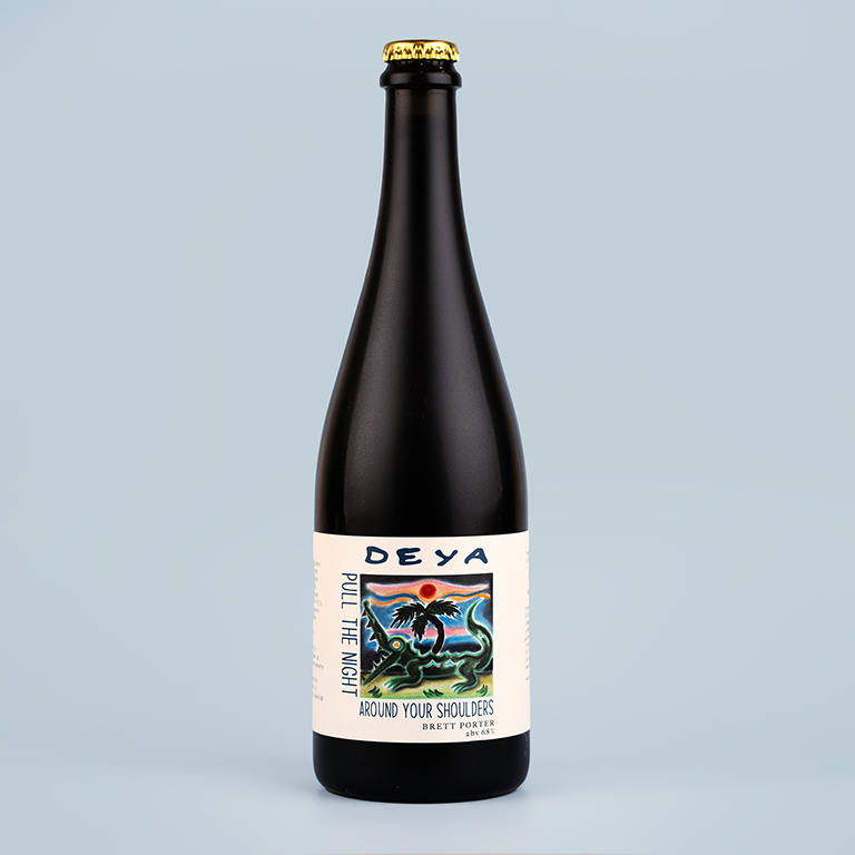 750ml bottle of DEYA Pull The Night Around Your Shoulders Mixed Fermentation Beer