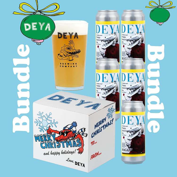 5 CANS & PINT GLASS STOCKING FILLER - MAGAZINE COVER - 4.2% - PALE ALE