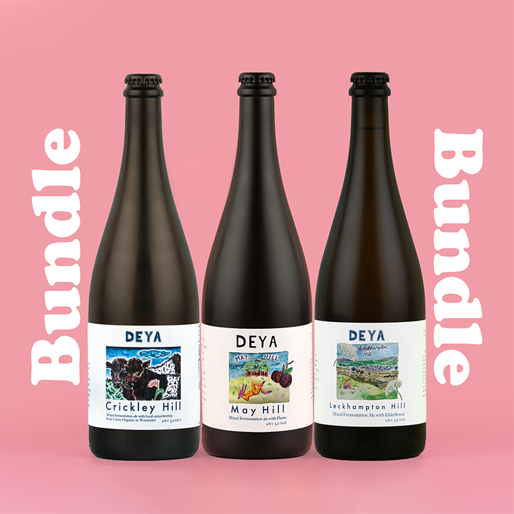 3 X 750ML PACK - MIXED FERMENTATION BUNDLE - 5.8% / 5.2% / 5.2% - LECKHAMPTON HILL 2021 / MAY HILL 2024 / CRICKLEY HILL 2024