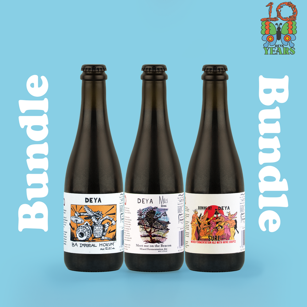3 X 375ML PACK - DEYA 10 BOTTLE BUNDLE - 12.8% / 5.5% / 5.8% - IMPERIAL HOKUM / MEET ME ON THE BEACON / SURE