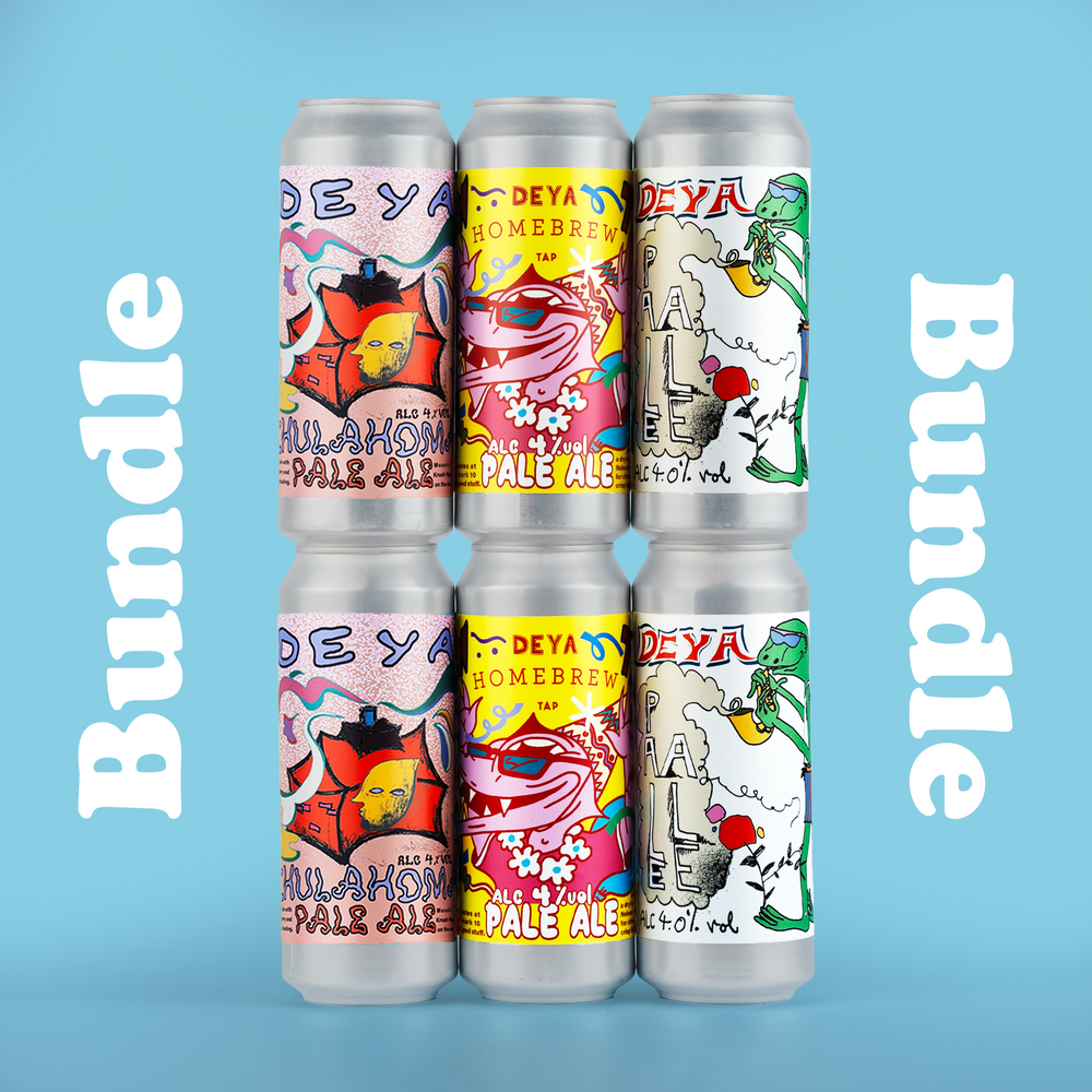 500ML 6 PACK - PALE ALE BUNDLE - 4.0% / 4.0% / 4.0% - PA / PA / PA