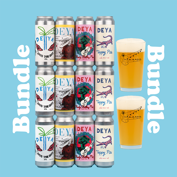 CORE 12 PACK & GLASSES BUNDLE - CORE 12 PACK - 5.2% / 6.2% / 4.2% / 4.4% - PALE ALE / IPA / LAGER