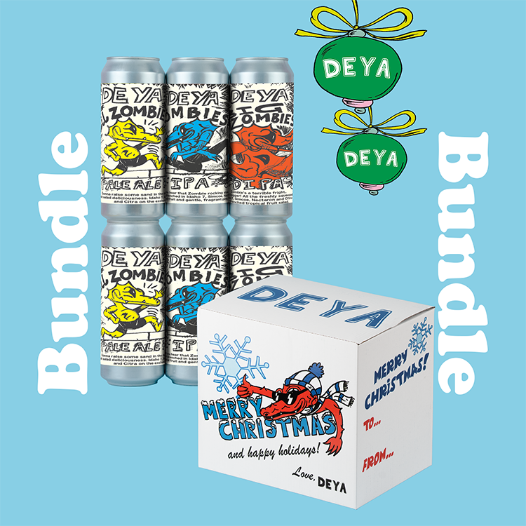 500ML 6 PACK - ZOMBIES CHRISTMAS BUNDLE - 6.5% / 4.5% / 8.0% - IPA / PA / DIPA