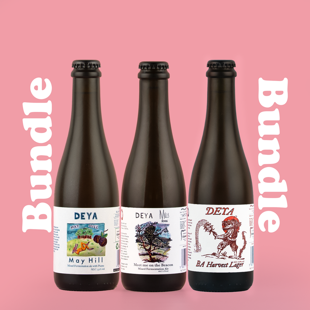 3 X 375ML PACK - FRESH BOTTLE BUNDLE - 5.0% / 5.2% / 5.5% - B.A. HARVEST LAGER / MAY HILL / MEET ME ON THE BEACON