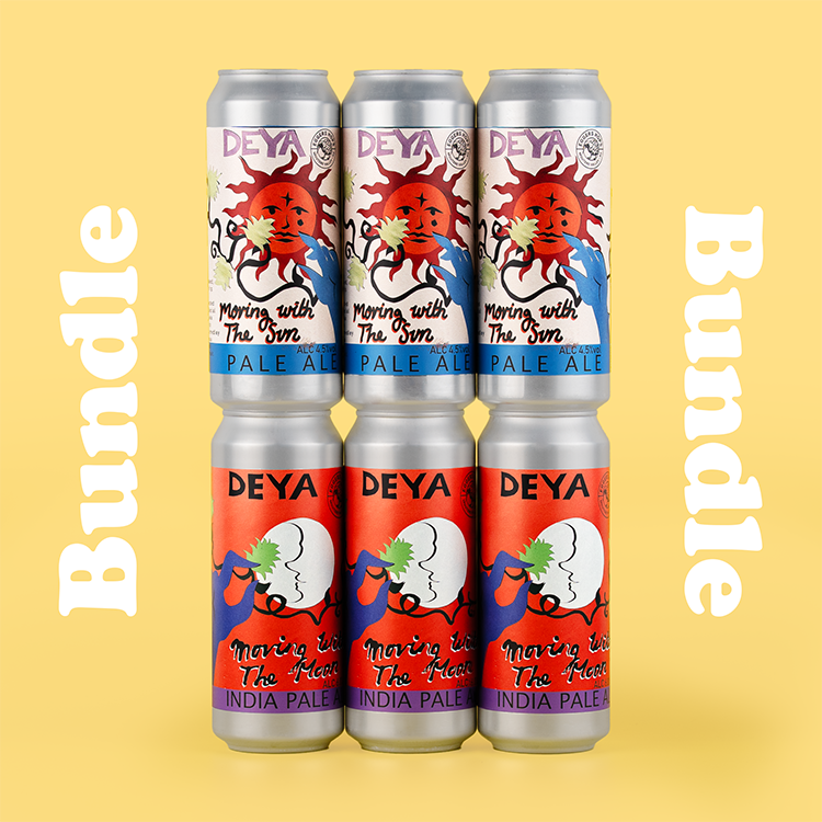 3 x 500ml Can of DEYA Moving With The Sun  3 x 500ml Can of DEYA Moving With The Moon 
