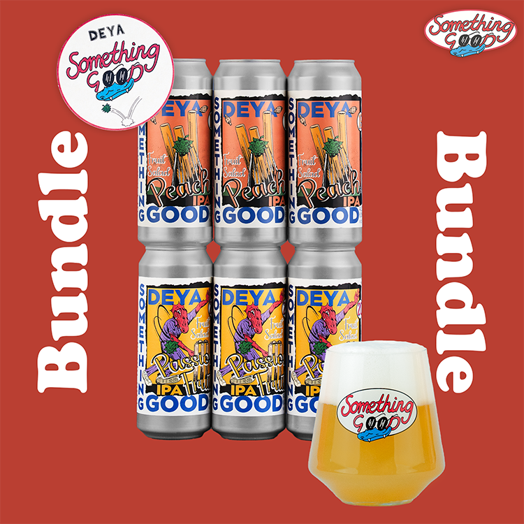 500ML 6 PACK & GLASS - SOMETHING GOOD GLASS  BUNDLE - 6.0% / 6.0% - IPA / IPA