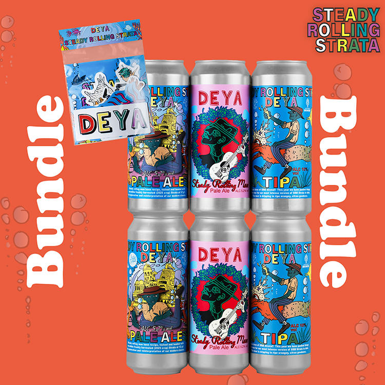 500ML 6 PACK - STEADY ROLLING STRATA BUNDLE - 5.2% / 5.2% / 10% - PA / PA / TIPA