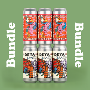 DEYA IPA Bundle inc 3 x 500ml cans of DEYA Eye Of The Duck Kettles Sour IPA and 3 x 500ml cans of DEYA The Walls Leaned Away IPA