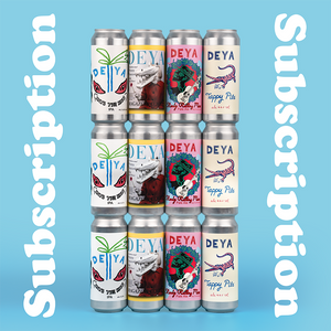 DEYA Core 12 pack inc 3 x Steady Rolling Man Pale Ale, 3 x Magazine Cover Pale Ale, 3 x Into the Haze IPA and 3 x Tappy Pils lager