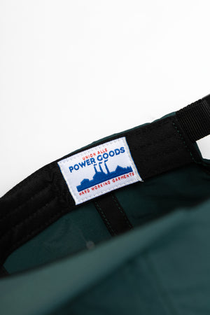 DEYA x Service Works Serve Cold Cap - Forest Green - Label Close Up