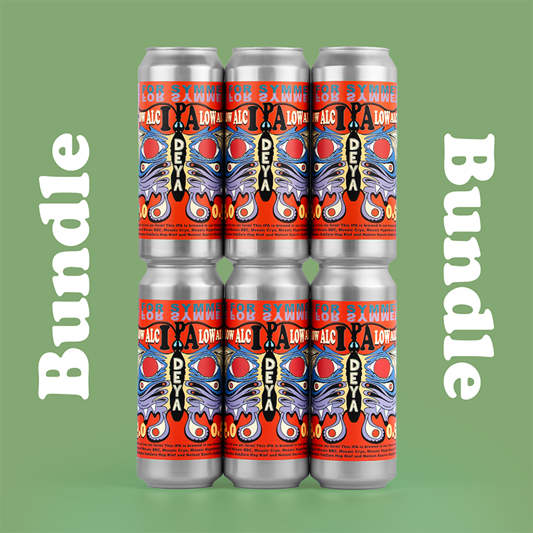 500ml 6 pack Eye Of symmetry Bundle inc 6 x DEYA Eye Of Symmetry Low Alc IPA