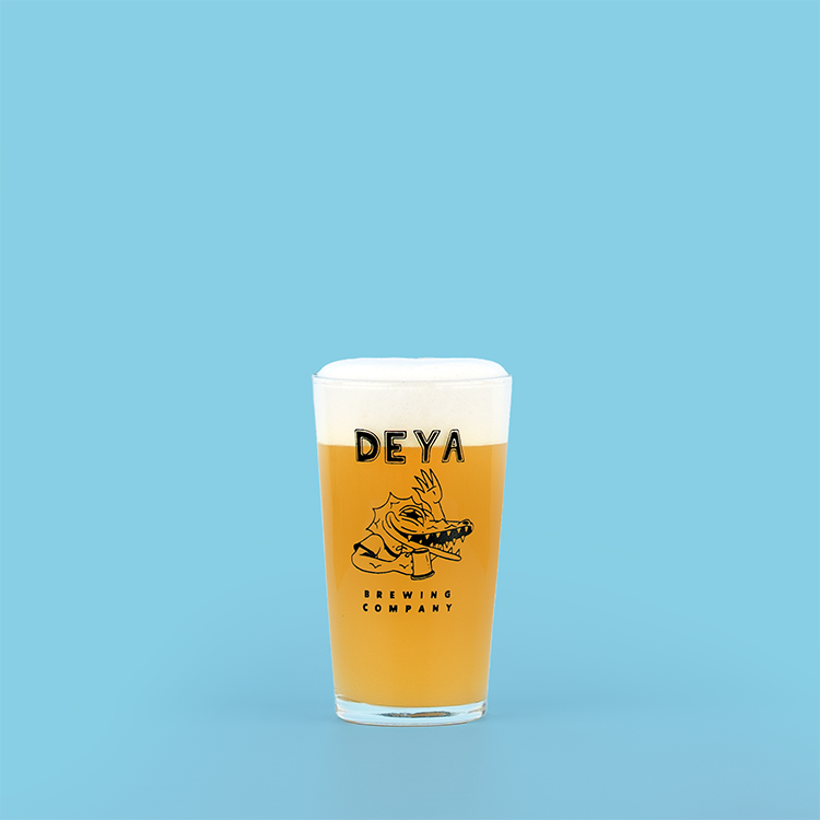 HALF PINT GLASS - WAVING CROC