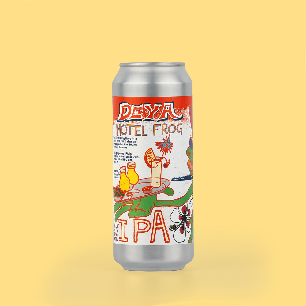 500ml Can of DEYA Hotel Frog IPA