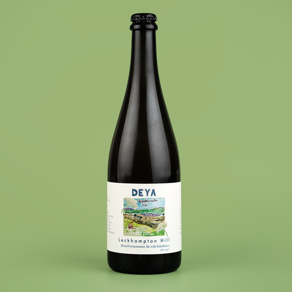 750ML - LECKHAMPTON HILL 2021 - 5.8% - MIXED FERM ALE WITH ELDERFLOWER