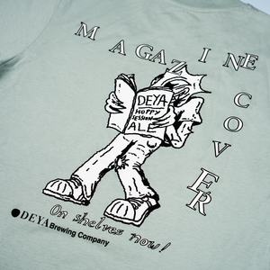 DEYA Magazine Cover T Shirt Back Design Close Up
