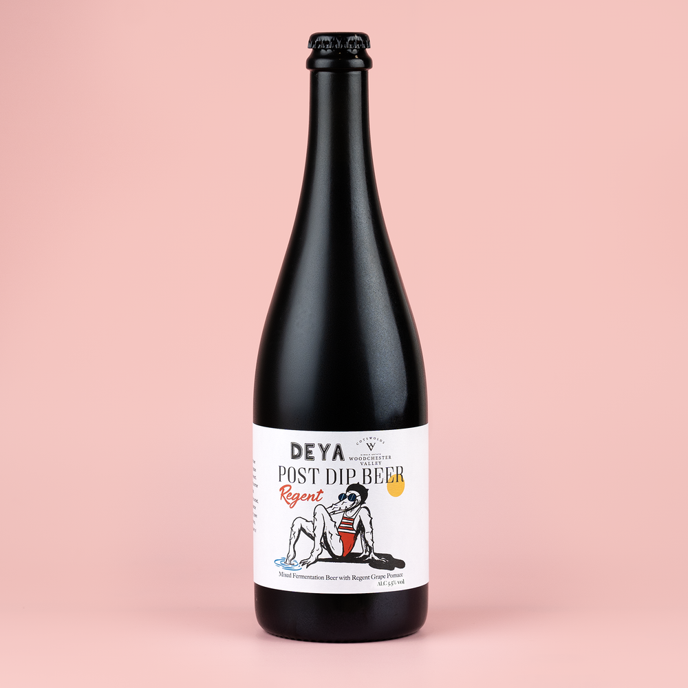 750ml bottle of DEYA Post Dip Beer Regent Mixed Fermentation Beer
