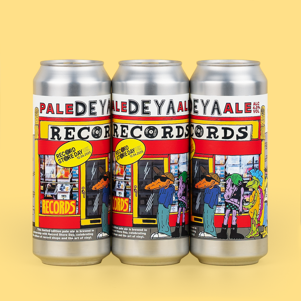 3 X 500ML CAN OF DEYA RECORD STORE DAY PALE ALE