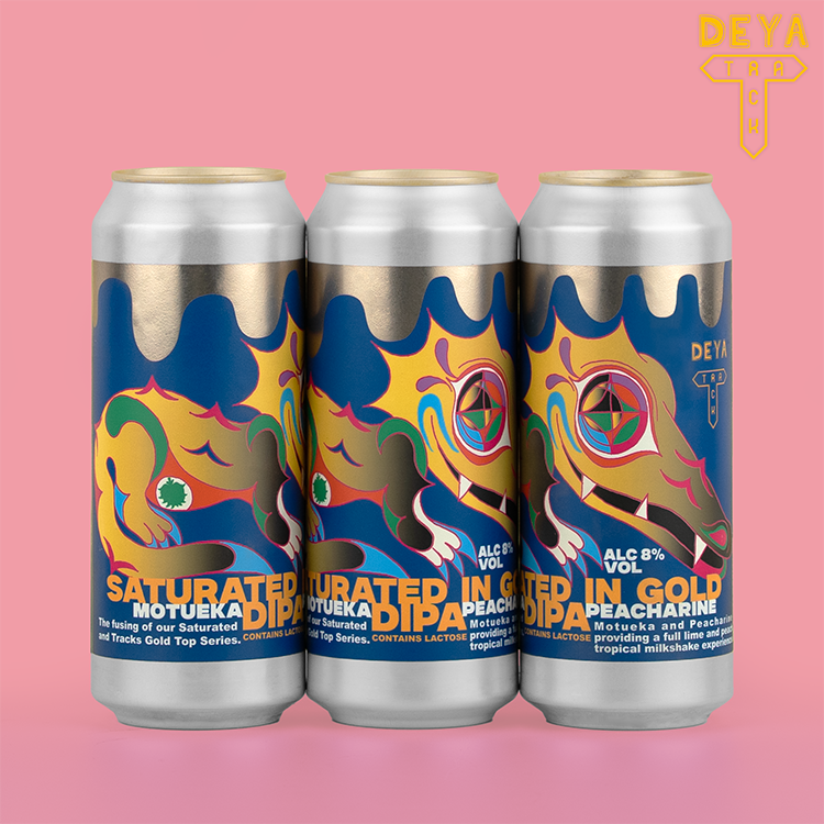 500ML - SATURATED IN GOLD MOTUEKA & PEACHARINE -  8% - DIPA