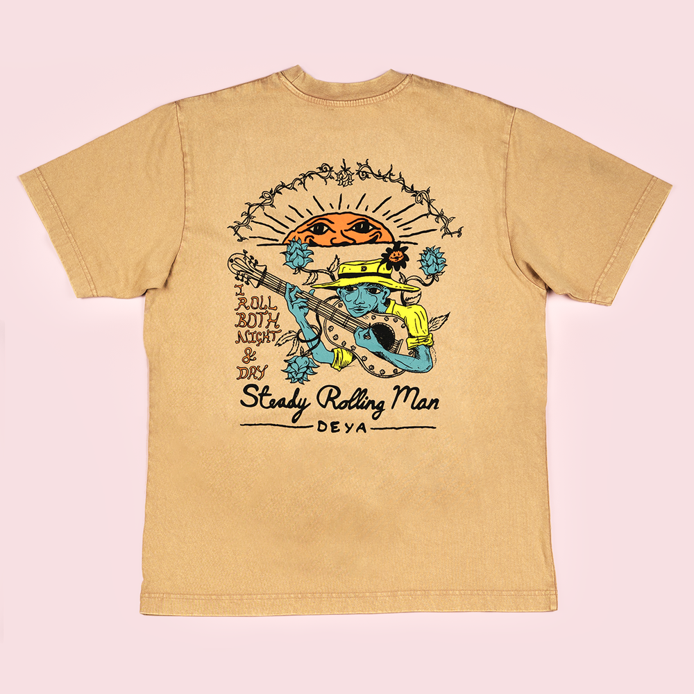 DEYA Steady Rolling Man T Shirt back design