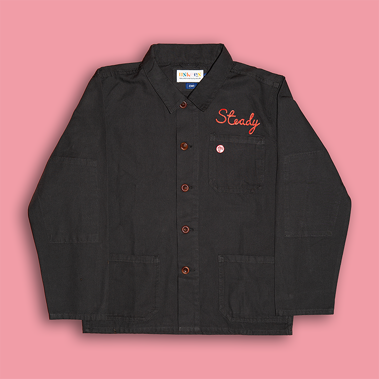 CHORE JACKET - STEADY ROLLING MAN - CHARCOAL