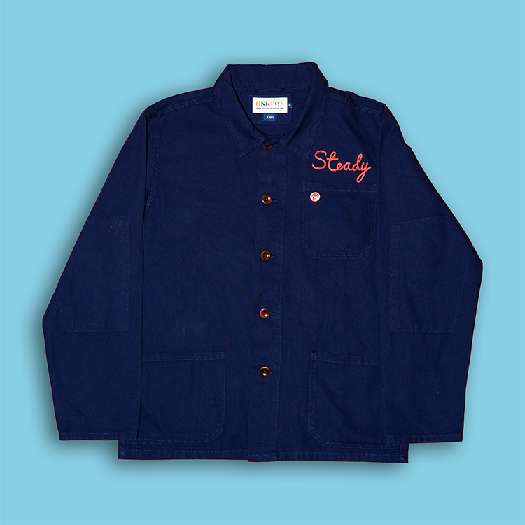 CHORE JACKET - STEADY ROLLING MAN - INDIGO