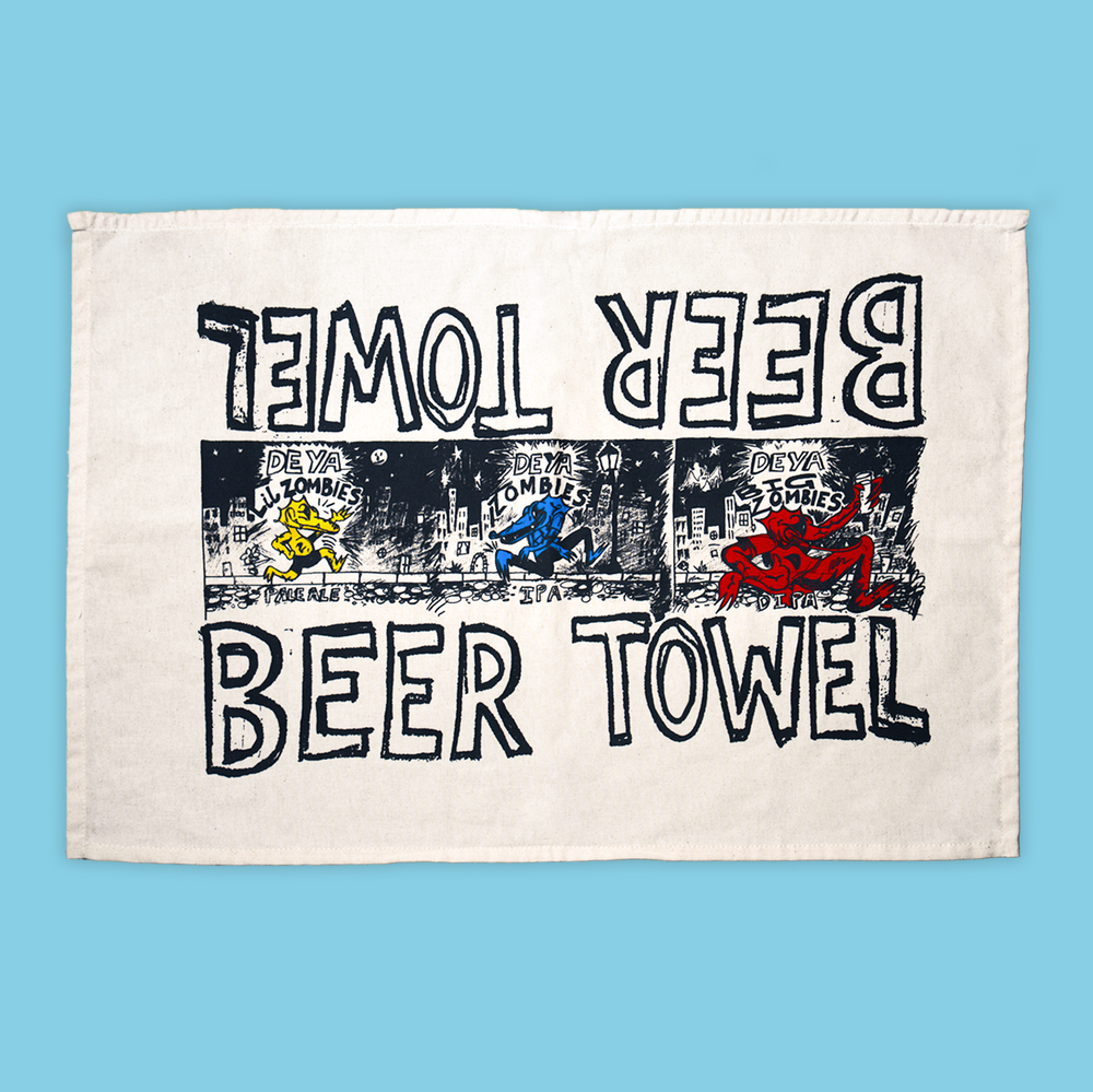DEYA ZOMBIES BEER TOWEL