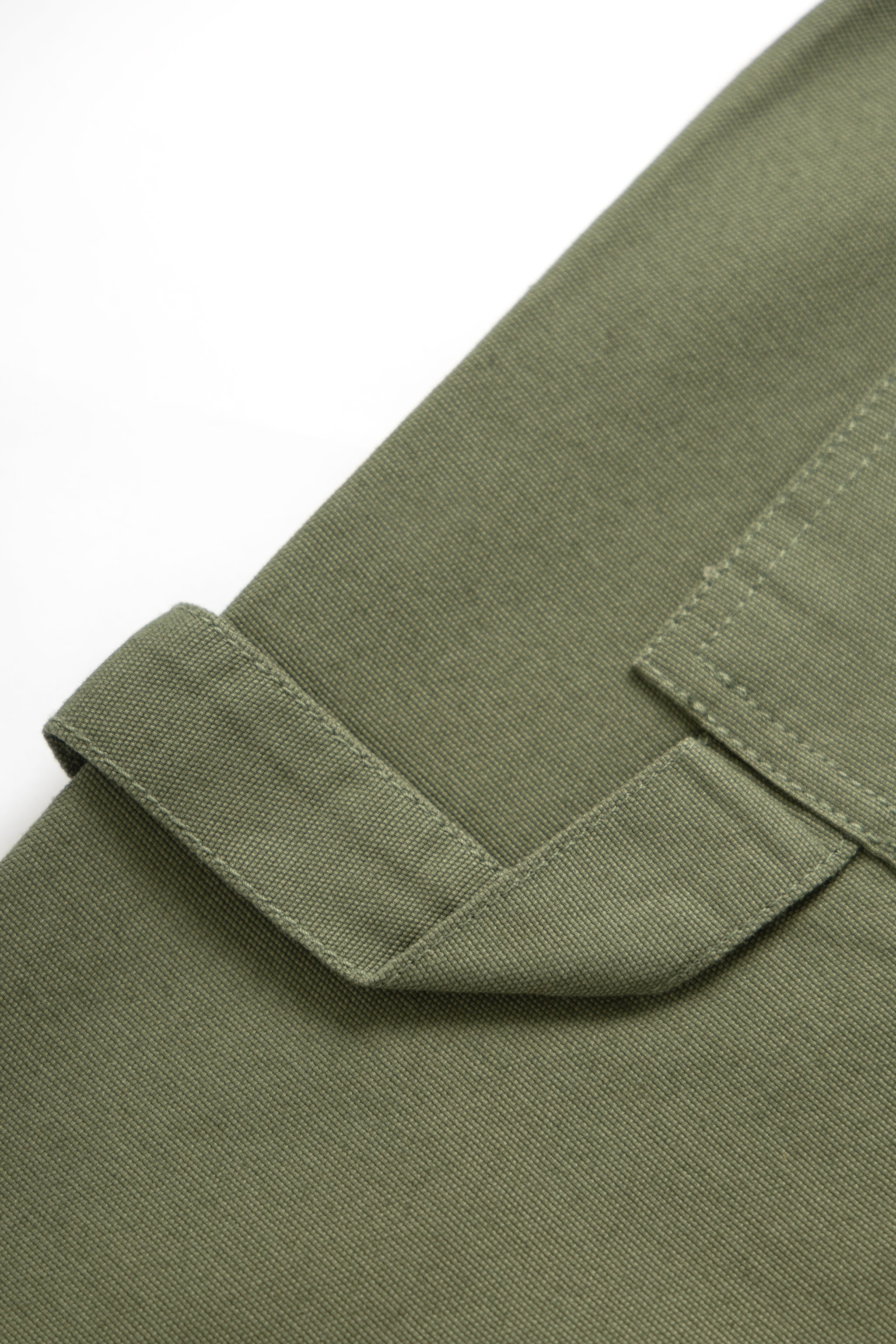 DEYA x Service Works Olive Green FOH Pants - bottle holder tab 